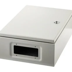 VEVOR Carbon Steel Electrical Box, 16x12x6 inches, Hinged Cover, IP66 Waterproof & Dust Resistant, Suitable for Outdoor Use, Includes Mounting Plate