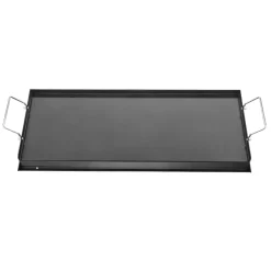 VEVOR Carbon Steel Griddle, 32x14 inch Universal Flat Top Rectangular Plate, Gas Grill Griddle for BBQ Grill, Teppanyaki, Portable Family Cookware with Handle, for Camping Tailgating Party