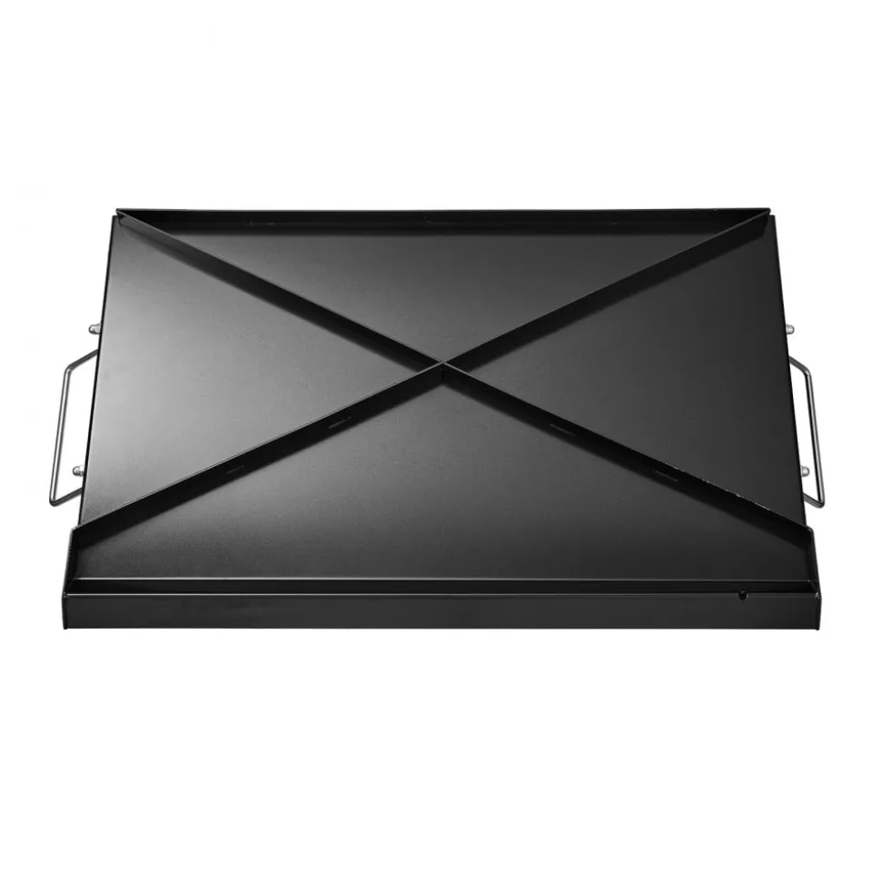 VEVOR Carbon Steel Griddle, 24x16 inch Universal Flat Top Rectangular Plate, Gas Grill Griddle for BBQ Grill, Teppanyaki, Portable Family Cookware with Handle, for Camping Tailgating Party
