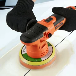 VEVOR Car Buffer Polisher, 6-Inch Dual Action Polisher Buffer Waxer, 650W 6 Variable Speeds 2000-6800RPM Random Orbital Polisher Kit for Cars Detailing, Waxing, Polishing