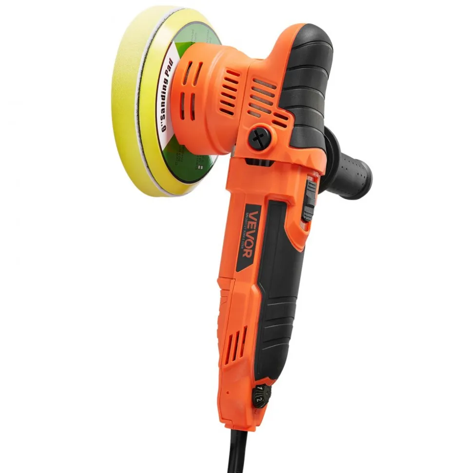 VEVOR Car Buffer Polisher, 6-Inch Dual Action Polisher Buffer Waxer, 650W 6 Variable Speeds 2000-6800RPM Random Orbital Polisher Kit for Cars Detailing, Waxing, Polishing
