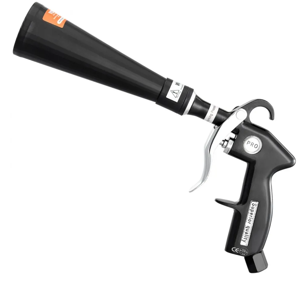 VEVOR Car Cleaning Gun, 6-9.2 Bar High-Pressure Air Blow Gun with 2 Set Nozzles, 360° Rotating Nozzle for Complete Cleaning, Quickly Blasts Dirt and Dust from Surface, Work with 1/4 NPT Air Compressor
