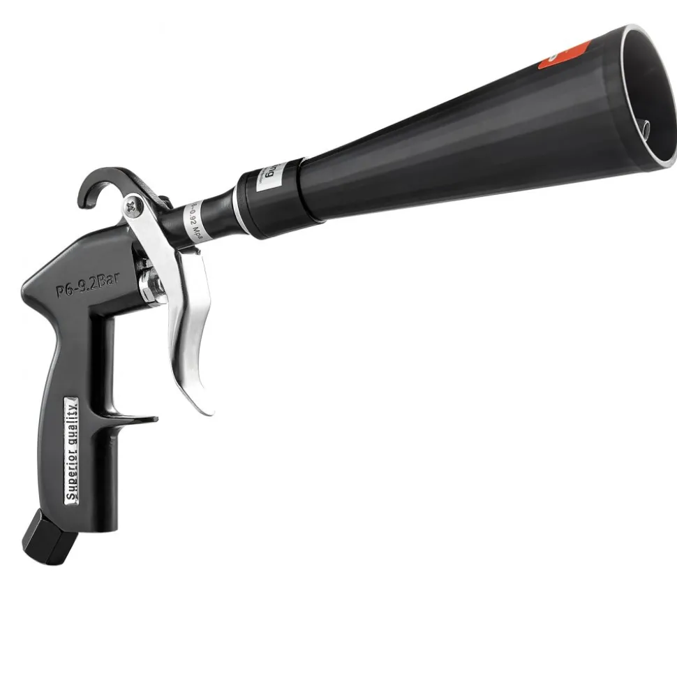 VEVOR Car Cleaning Gun, 6-9.2 Bar High-Pressure Air Blow Gun with 2 Set Nozzles, 360° Rotating Nozzle for Complete Cleaning, Quickly Blasts Dirt and Dust from Surface, Work with 1/4 NPT Air Compressor