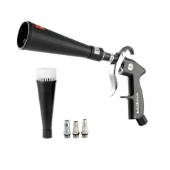 VEVOR Car Cleaning Gun, 6-9.2 Bar High-Pressure Air Blow Gun with 2 Set Nozzles, 360° Rotating Nozzle for Complete Cleaning, Quickly Blasts Dirt and Dust from Surface, Work with 1/4 NPT Air Compressor