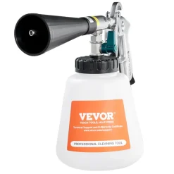 VEVOR Car Cleaning Gun, 6-9.2 Bar High-Pressure Air Blow Gun with 2 Set Nozzles, 360° Rotating Nozzle for Thorough Cleaning, Quickly Blasts Dirt and Dust from Surface, Work with 1/4 NPT Air Compressor