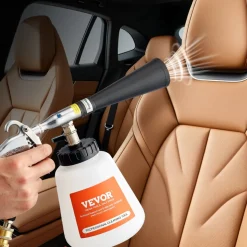 VEVOR Car Cleaning Gun, 6-9.2 Bar High-Pressure Air Blow Gun with 2 Set Nozzles, 360° Rotating Nozzle for Thorough Cleaning, Quickly Blasts Dirt and Dust from Surface, Work with 1/4 NPT Air Compressor