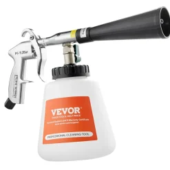 VEVOR Car Cleaning Gun, 6-9.2 Bar High-Pressure Air Blow Gun with 2 Set Nozzles, 360° Rotating Nozzle for Thorough Cleaning, Quickly Blasts Dirt and Dust from Surface, Work with 1/4 NPT Air Compressor