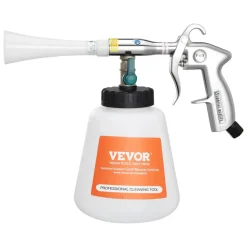 VEVOR Car Cleaning Gun, 6-9.2 Bar High-Pressure Air Blow Gun with 2 Set Nozzles & 1L Liquid Bottle, Vortex Cleaning Gun, Quickly Blasts Dirt and Dust from Surface, Work with 1/4 NPT Air Compressor