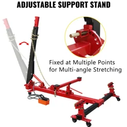 VEVOR Car Frame Puller Set, 6 Ton PSI Air Pump Frame Puller, 10000 PSI Foot-Operated Hydraulic Pump, 3 Ton Air Bag Jack, Auto Body Frame Straightener, with Double-Head Clamps And Casters