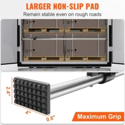 VEVOR Cargo Bar, Cargo Bar Adjustable from 89" to 104", Heavy-duty Steel Cargo Stabilizer Bar with 309 lbs Capacity, Truck Bed Load Bar for Truck Bed, Trailer, Semi Trailer (4 pcs)