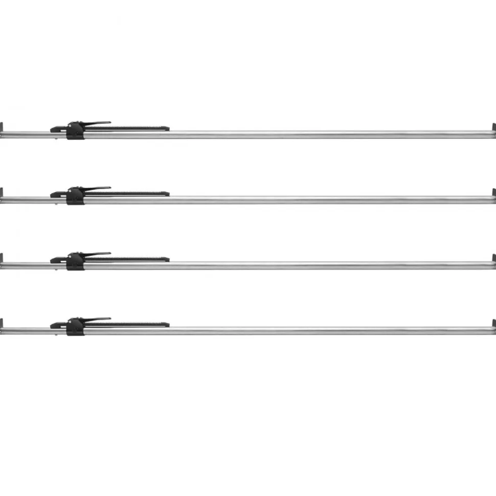VEVOR Cargo Bar, Cargo Bar Adjustable from 89" to 104", Heavy-duty Steel Cargo Stabilizer Bar with 309 lbs Capacity, Truck Bed Load Bar for Truck Bed, Trailer, Semi Trailer (4 pcs)