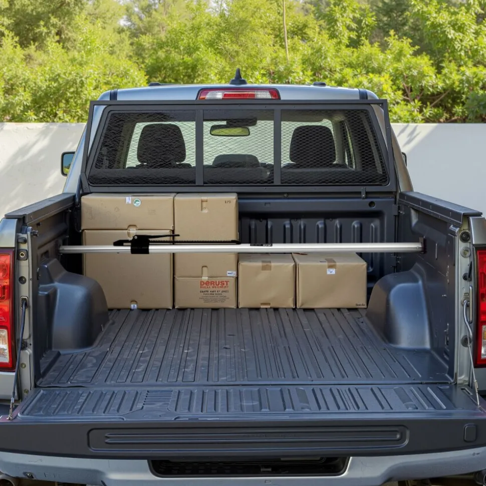 VEVOR Cargo Bar, Cargo Bar Adjustable from 59" to 73", Heavy-duty Steel Cargos Stabilizer with Non-Slip Foot Pads, Telescoping Load Lock Bars Stop Sliding for Pickup Truck