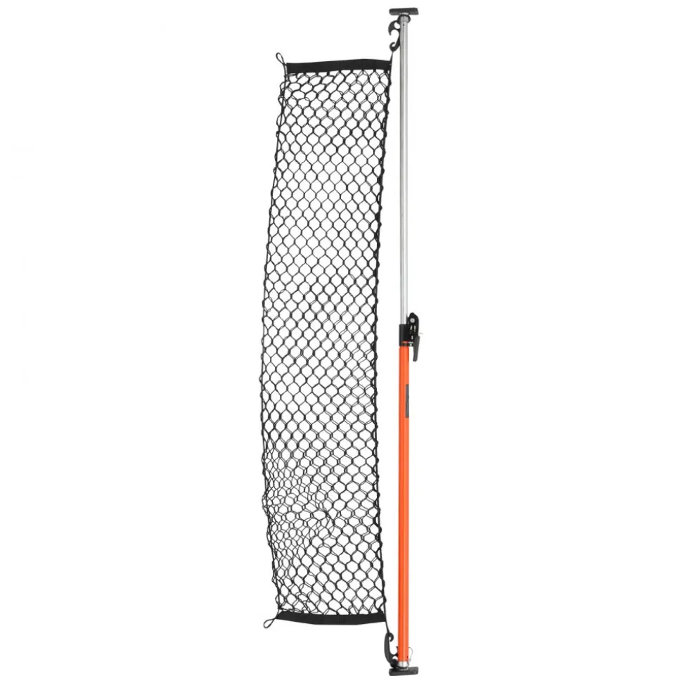 VEVOR Cargo Bar, Cargo Bar Adjustable from 40" to 73", Heavy-duty Steel Cargos Stabilizer with Storage Net & Non-Slip Foot Pads, Telescoping Load Lock Bars Stop Sliding for SUVs, Sedans