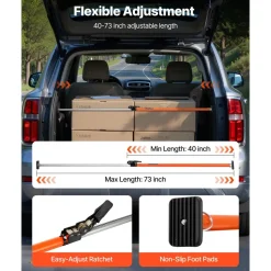 VEVOR Cargo Bar, Cargo Bar Adjustable from 40