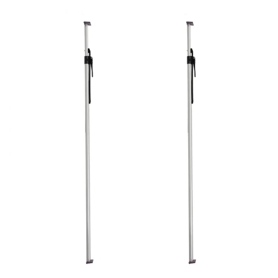 VEVOR Cargo Bar, Cargo Bar Adjustable from 89" to 104", Heavy-duty Steel Cargos Stabilizer with Non-Slip Foot Pads, Truck Bed Load Lock Bars for Box Trucks, Semi-Trailers, Trailers (2PCS)