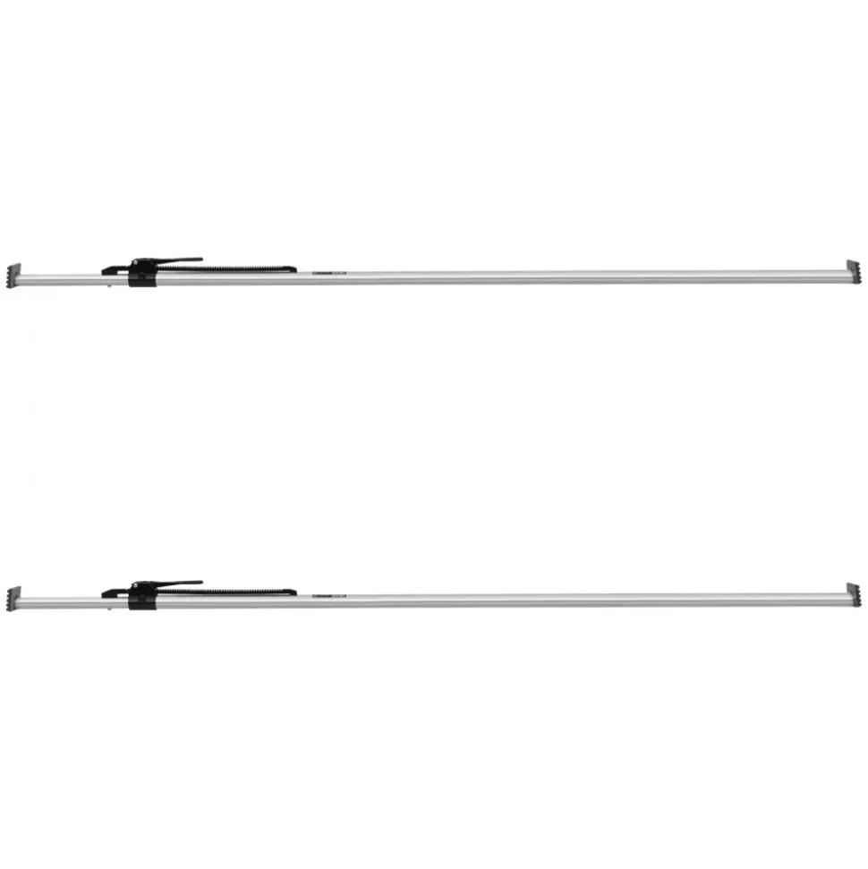 VEVOR Cargo Bar, Cargo Bar Adjustable from 89" to 104", Heavy-duty Steel Cargos Stabilizer with Non-Slip Foot Pads, Truck Bed Load Lock Bars for Box Trucks, Semi-Trailers, Trailers (2PCS)