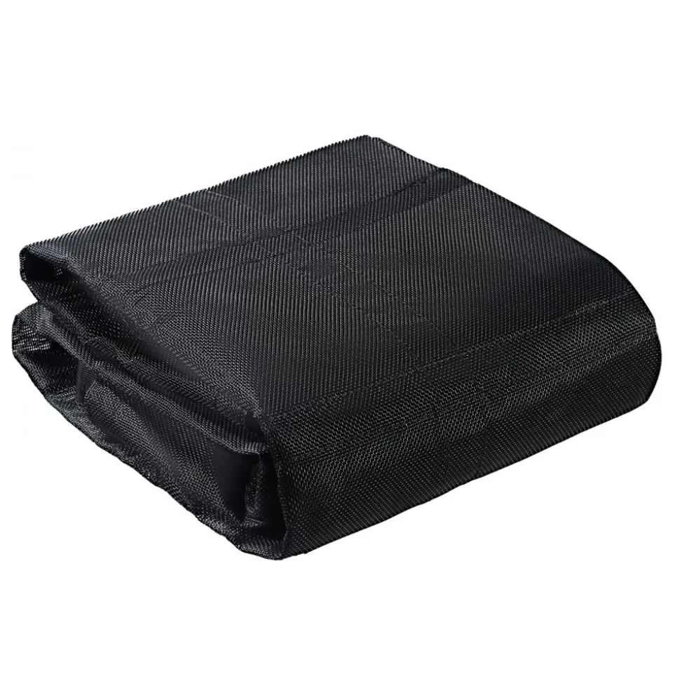 VEVOR Cargo Net, 120 in x 105 in, Heavy Duty Truck Cargo Net for Truck Bed, 4 Adjustable Straps with Carabiners and Rubber Coated Hooks, Durable, Suitable for Pickup, Jeep, Truck, SUV, Boat (Black)