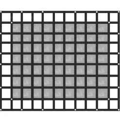 VEVOR Cargo Net with Mesh, 8' x 6.7' Cargo Net for Pickup Truck Bed, Heavy Duty Cargo Nets with Cam Buckles & S-Hooks & Cross Strap, Truck Bed Cargo Net for Trailer SUV Jeeps(96