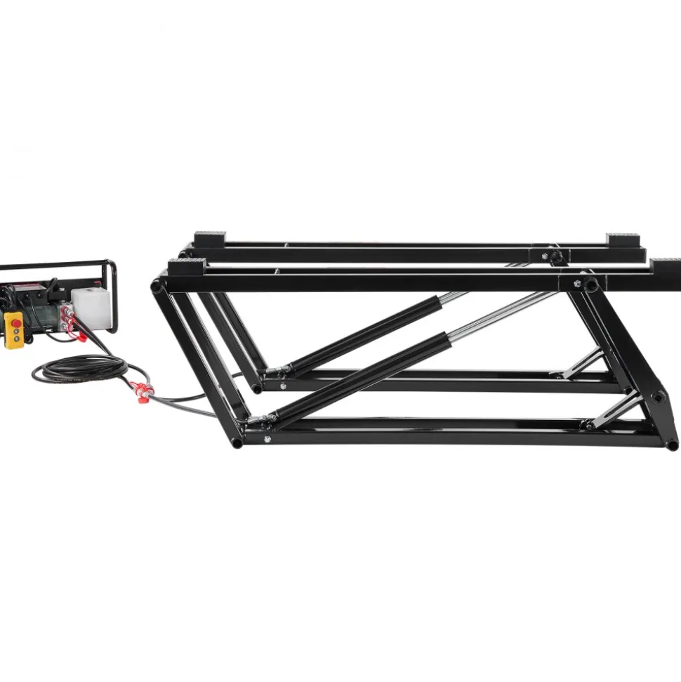 VEVOR Car Lift, 7000 lbs Capacity Car Lifts for Home Garage, 3-Level Adjustable with 29.4" Lift Height & Remote Control, Auto Lock Portable Car Lift with 4 Rubber Pads & 4 Lifting Columns