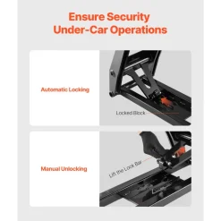 VEVOR Car Lift, 7000 lbs Capacity Car Lifts for Home Garage, 3-Level Adjustable with 29.4