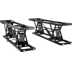 VEVOR Car Lift, 7,000 LBS Capacity Portable Car Lift, with Extended-Length Plates, 26.8" Max. Height, Heavy-duty Carbon Steel Truck Lift with 120V Power Unit, Auto Car Jack Lifts for Home Garage Shop