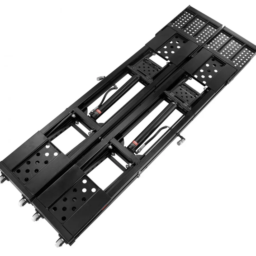 VEVOR Car Lift, 7,000 LBS Capacity Portable Car Lift, with Extended-Length Plates, 26.8" Max. Height, Heavy-duty Carbon Steel Truck Lift with 120V Power Unit, Auto Car Jack Lifts for Home Garage Shop