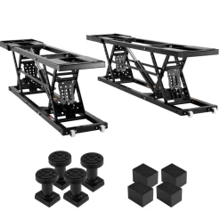 VEVOR Car Lift, 7,000 LBS Capacity Portable Car Lift, with Extended-Length Plates, 26.8