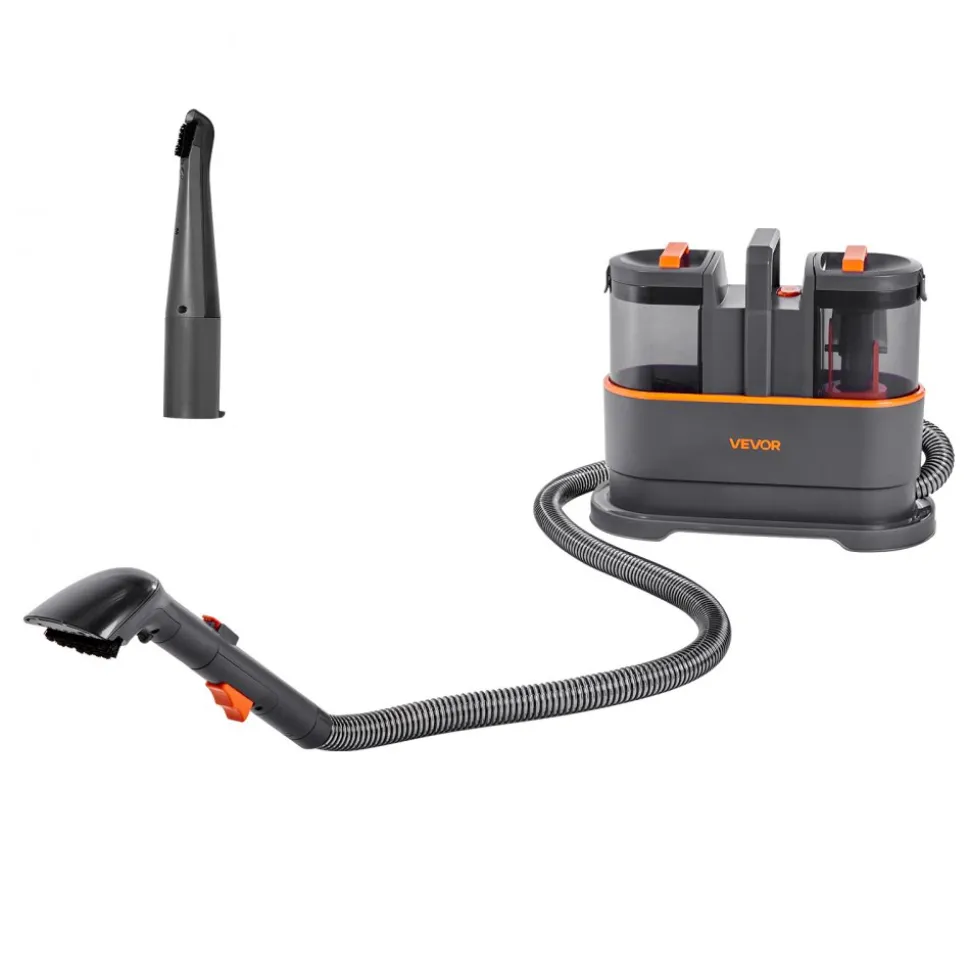 VEVOR Carpet Cleaner Machine, 50.72 oz Clean Water Tank & 27.05 oz Dirty Water Tank, Portable Upholstery Shampooer, 11.5Kpa Handheld Furniture Extractor, Spot and Stain Deep Cleaner for Rug Couch Car