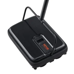VEVOR Carpet Sweeper, 7.87 in Sweeping Paths, Floor Sweeper Manual Non Electric, 300 ml Dustbin Capacity with Comb for Home Office Rugs Hardwood Surfaces Wood Floors Laminate, Cleans Dust Pet Hair