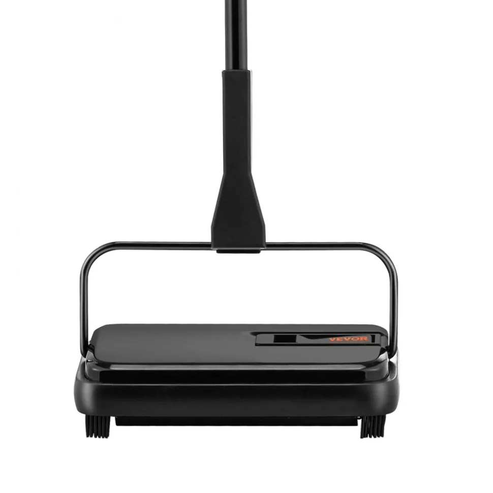 VEVOR Carpet Sweeper, 7.87 in Sweeping Paths, Floor Sweeper Manual Non Electric, 300 ml Dustbin Capacity with Comb for Home Office Rugs Hardwood Surfaces Wood Floors Laminate, Cleans Dust Pet Hair