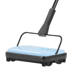 VEVOR Carpet Sweeper Manual, Floor Sweeper with 300 ml Dustbin Capacity Easy to Empty, 6.7 inch Cleaning Width for Home Office Carpets Pet Hair Dust, Blue
