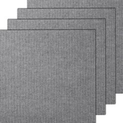VEVOR Carpet Tiles Peel and Stick, 24” x 24” Squares Self Adhesive Carpet Floor Tile, Soft Padded Carpet Tiles, Easy Install DIY for Bedroom Living Room Indoor Outdoor (9Tiles, Light Gray)