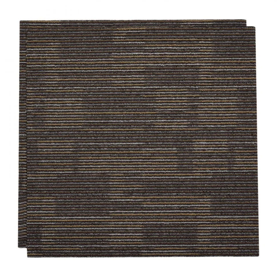 VEVOR Carpet Tiles Reusable 24x24 inch, 24 PCS Modular Carpet Square Rug, Commercial Floor Soft Padded for Seamless Cover 96sq.ft², Easy DIY for Living Room Bedroom Office Indoor,Gray & Brown