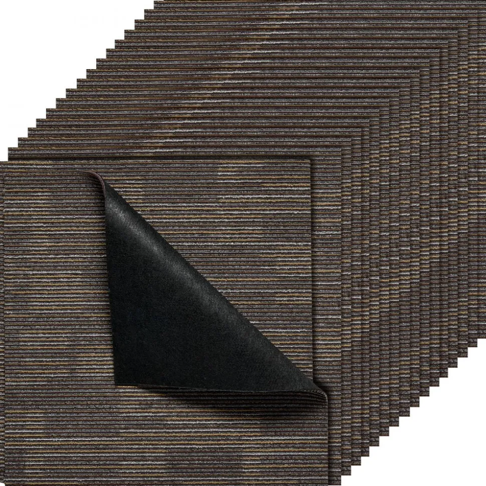 VEVOR Carpet Tiles Reusable 24x24 inch, 24 PCS Modular Carpet Square Rug, Commercial Floor Soft Padded for Seamless Cover 96sq.ft², Easy DIY for Living Room Bedroom Office Indoor,Gray & Brown