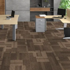 VEVOR Carpet Tiles Reusable, 20"x 20" Carpet Squares With Padding Attached, Soft Padded Carpet Tiles, Easy Install DIY for Bedroom Living Room Indoor Outdoor (20 Tiles, Dark Gray)