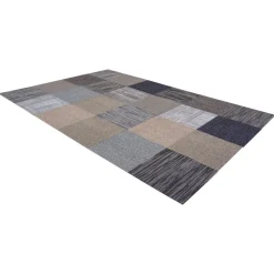 VEVOR Carpet Tiles Reusable 20x20 inch, 24 PCS Modular Carpet Square Rug, Commercial Floor Soft Padded for Seamless Cover 66.6sq.ft, Easy DIY Replacement for Living Room Bedroom Indoor,Multicolor