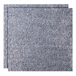 VEVOR Carpet Tiles 18x18 inch, 10 Pack Carpet Square Rug Detachable & Damage-free, Self Adhesive Home Floor Soft Plush Padded for 22.5sq.ft Coverage, Easy DIY for Living Room & Bedroom, Gray