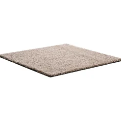 VEVOR Carpet Tiles 18x18 inch, 10 Pack Carpet Square Rug Detachable & Damage-free, Self Adhesive Home Floor Soft Plush Padded for 22.5sq.ft Coverage, Easy DIY for Living Room & Bedroom, Light Brown