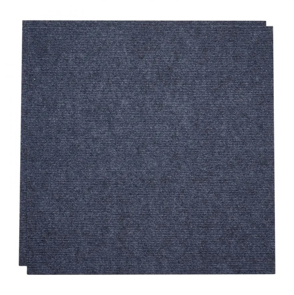 VEVOR Carpet Tiles 24x24 inch, 15 Pack Peel and Stick Carpet Square Rug, Self Adhesive Commercial Floor Soft Padded for Seamless Cover 60sq.ft², Easy DIY Replacement for Living Room Office,Gray