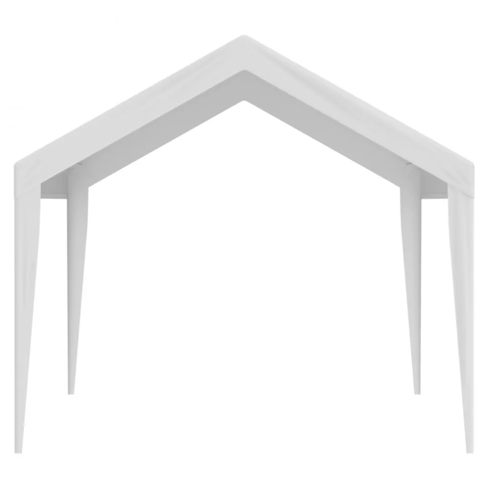 VEVOR Carport Replacement Canopy Cover 10 x 20 ft, Garage Top Tent Shelter Tarp Heavy-Duty Waterproof & UV Protected, Easy Installation with Ball Bungees,White (Only Top Cover, Frame Not Include)