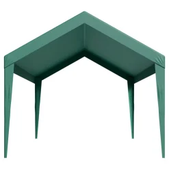 VEVOR Carport Replacement Canopy, 10 x 20 ft Potable Garage Tent Top Tarp, UV-Resistant & Waterproof Car Shelter Tarp, Heavy Duty Car Port Cover with Ball Buggees, Dark Green, Frame Not Included
