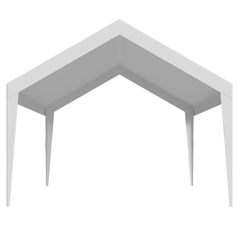 VEVOR Carport Replacement Canopy Cover 10 x 20 ft, Garage Top Tent Shelter Tarp Heavy-Duty Waterproof & UV Protected, Easy Installation with Ball Bungees,Beige (Only Top Cover, Frame Not Include)