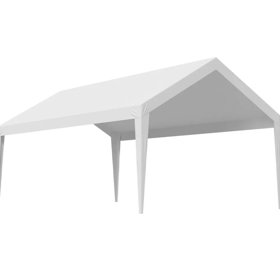 VEVOR Carport Replacement Canopy Cover 10 x 20 ft, Garage Top Tent Shelter Tarp Heavy-Duty Waterproof & UV Protected, Easy Installation with Ball Bungees,Beige (Only Top Cover, Frame Not Include)