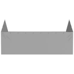 VEVOR Carport Replacement Canopy Cover Side Wall 13 x 20 ft, Garage Tent Shelter Tarp Heavy-Duty Waterproof & UV Protected, Easy Installation with Ball Bungees,Grey (Top and Frame Not Included)