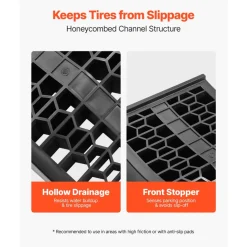 VEVOR Car Ramps, 2 PCS 20000 lbs GVW Capacity, 2.6 in Lift Height, Portable Low Profile Car Service Ramps for Home Garage Maintenance & Oil Changes, Heavy Duty for Low Chassis Vehicle & Support Jack