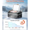 VEVOR Car Refrigerator, DC 12/24V AC100-240V Compressor Electric Cooler, -4°F to 68°F Car Fridge with APP Control, 21 QT Cars Freezer for RVs, Campsites, Boats, Camping, Fishing, 60W Portable Freezer