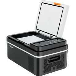 VEVOR Car Refrigerator, DC 12/24V AC100-240V Compressor Electric Cooler, -4°F to 68°F Car Fridge with APP Control, 21 QT Cars Freezer for RVs, Campsites, Boats, Camping, Fishing, 60W Portable Freezer