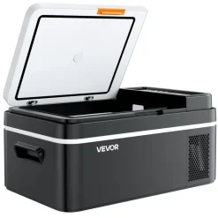 VEVOR Car Refrigerator, DC 12/24V AC100-240V Compressor Electric Cooler, -4°F to 68°F Car Fridge with APP Control, 21 QT Cars Freezer for RVs, Campsites, Boats, Camping, Fishing, 60W Portable Freezer