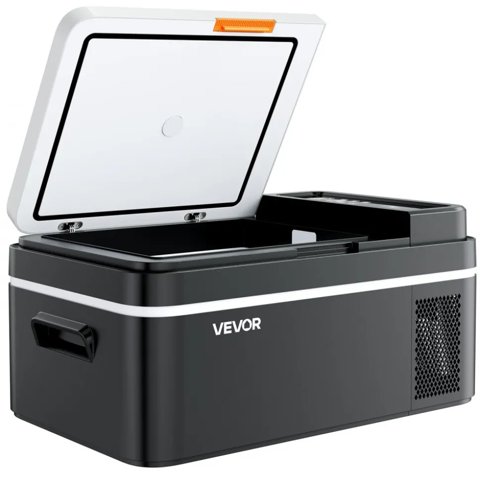 VEVOR Car Refrigerator, DC 12/24V AC100-240V Compressor Electric Cooler, -4°F to 68°F Car Fridge with APP Control, 21 QT Cars Freezer for RVs, Campsites, Boats, Camping, Fishing, 60W Portable Freezer
