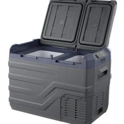 VEVOR Car Refrigerator, 12 Volt Car Refrigerator Fridge, 32 L Dual Zone Portable Freezer, -4℉-68℉ Adjustable Range, 12/24V DC and 100-240V AC Compressor Cooler for Outdoor, Camping, RV